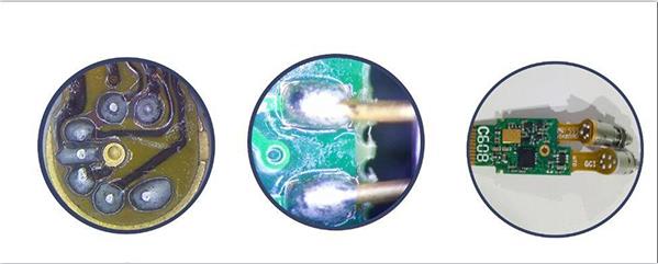 光通訊FPC軟板與光器件焊接， PCB硬板與光器件焊接圖示